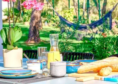 healthy breakfast at gay men-only guesthouse near Sitges and Barcelona with fresh local ingredients