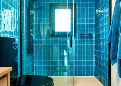stylish bathroom in suite at gay men-only accommodation close to Sitges and Barcelona
