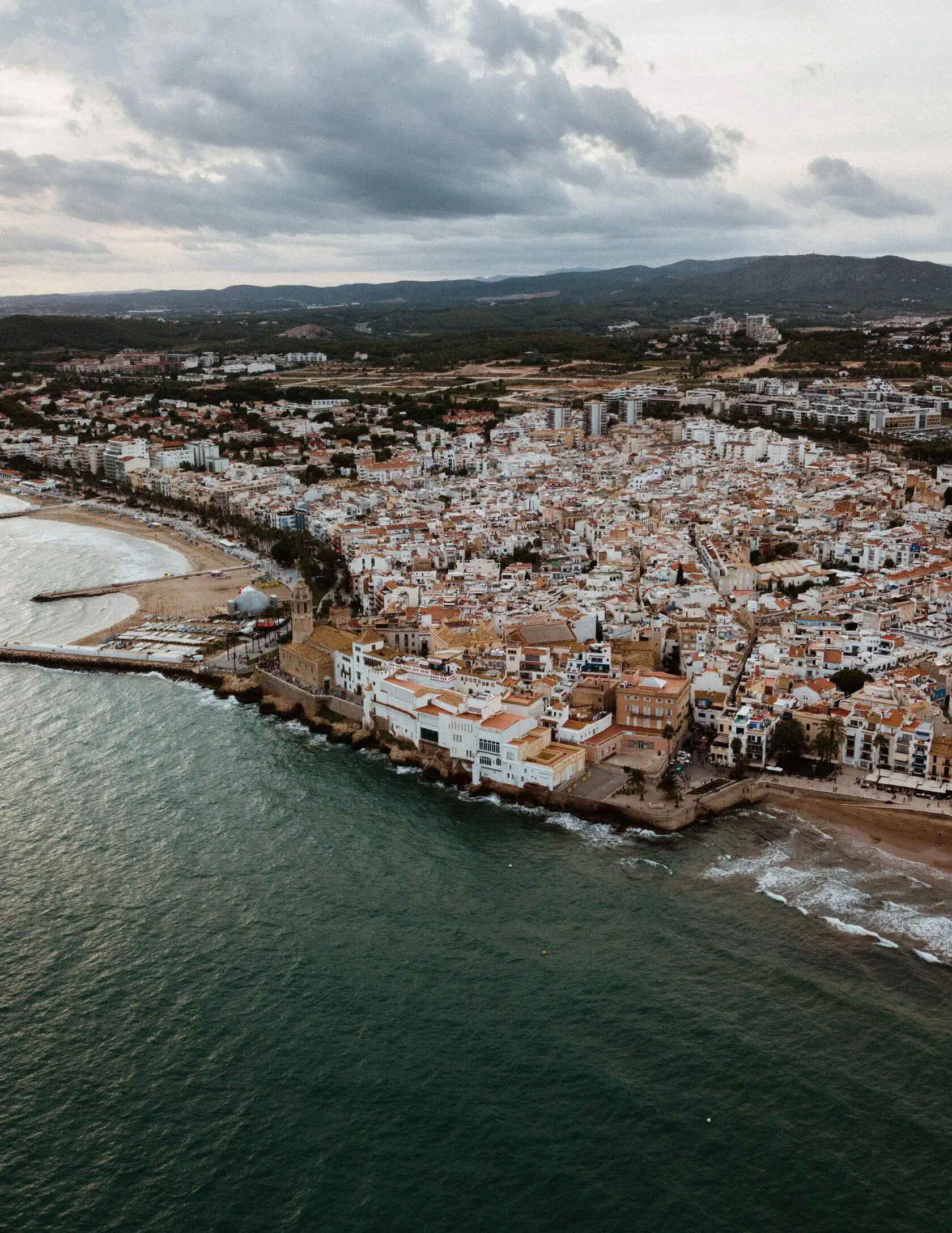 Sitges and the Garraf landscape near Barcelona