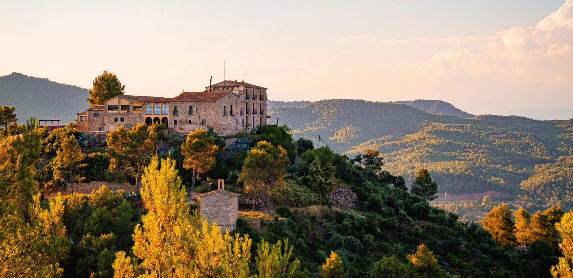 Penedès vineyards and Catalan countryside near Sitges