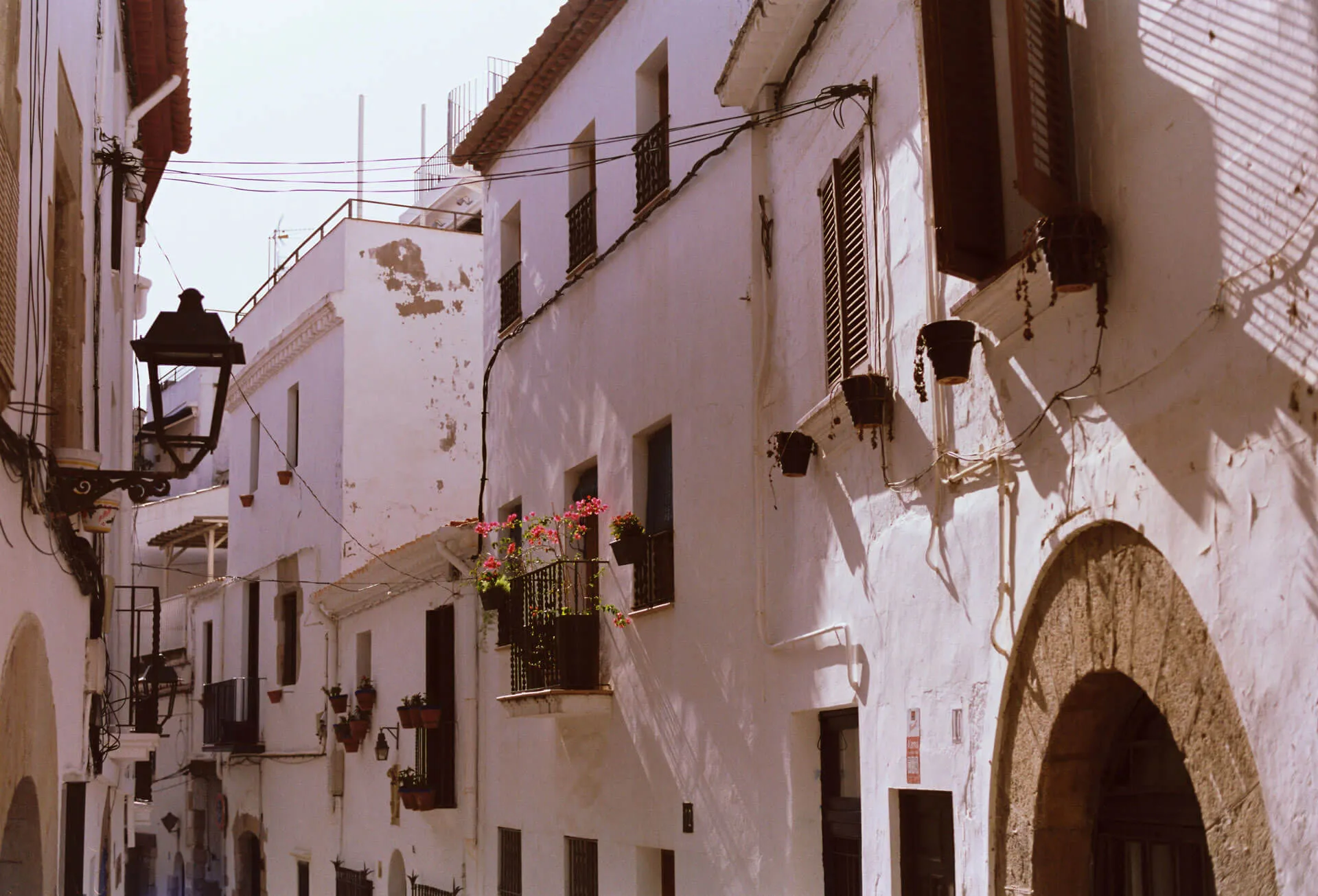 Sitges Mediterranean coastline and historic town centre