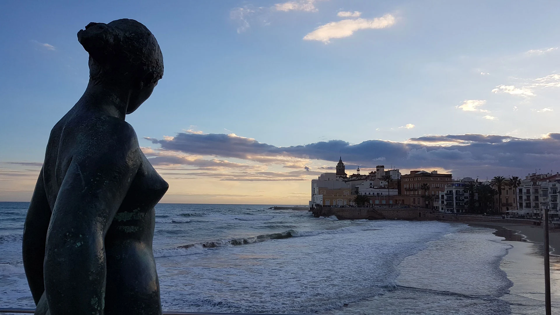 Balmins nude beach in Sitges on the Mediterranean coast