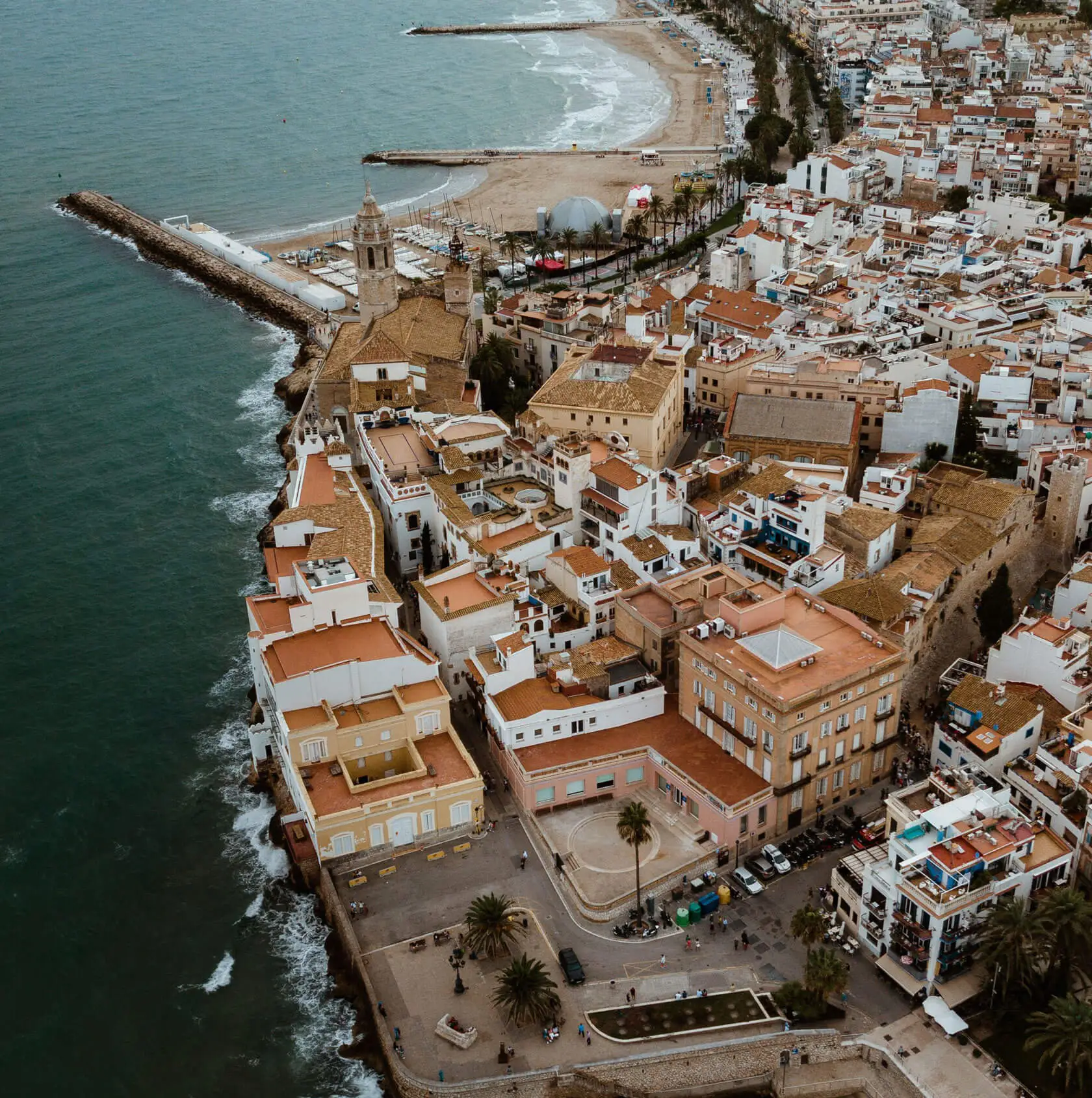 Garraf coastline and landscape near Sitges