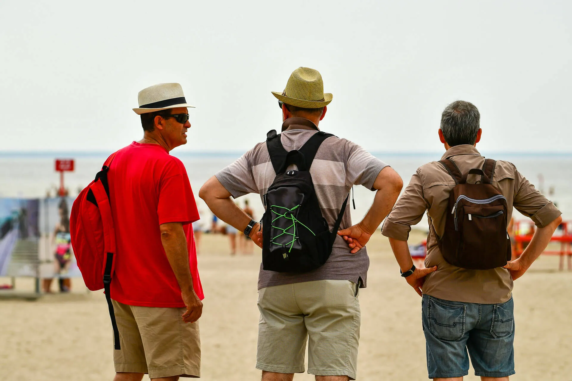 Gay men enjoying the relaxed Mediterranean atmosphere of Sitges