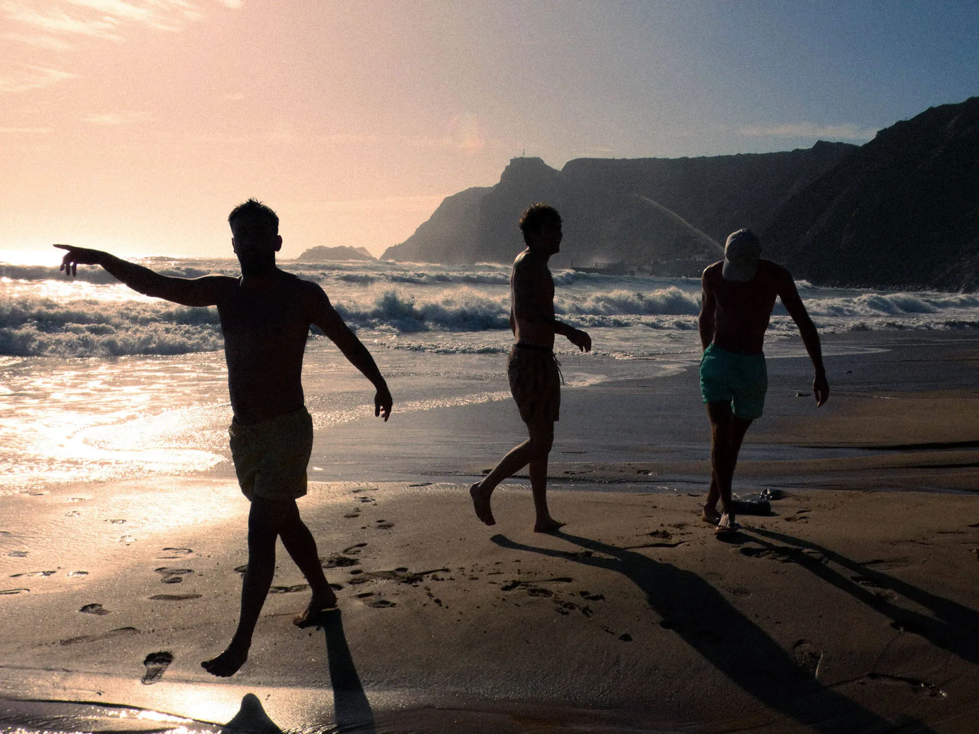 Gay men enjoying a relaxed Mediterranean holiday near Sitges